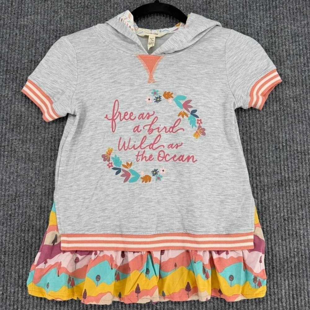 Matilda Jane hooded top dress girls size 8‎ free as a bird wild as the ocean